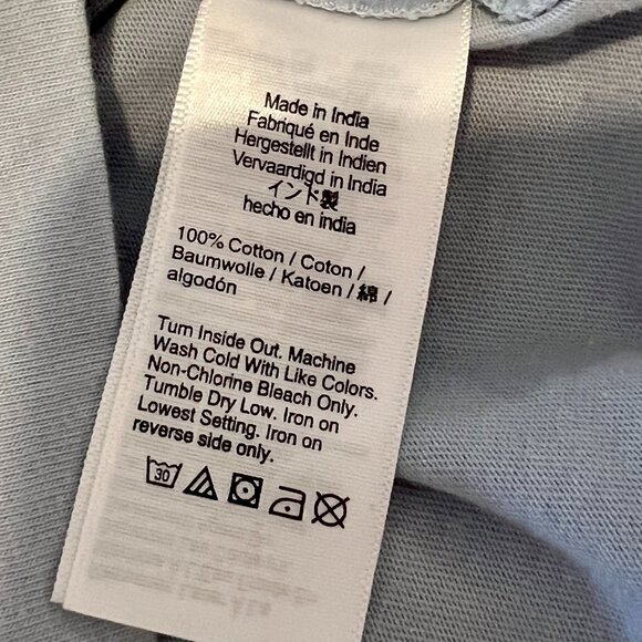 J CREW Heavy jersey T-shirt with rhinestones SIZE L WOMEN'S - Picture 15 of 15